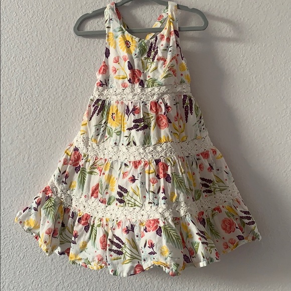 ❌ SOLD - Artisan Fun Floral Sun Dress - Picture 2 of 5